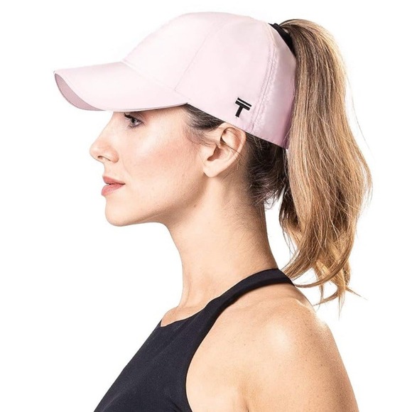 NWT Top Knot Performance 2.0 Ponytail Cap Pink Size S/M Athletic Pickleball - Picture 1 of 7